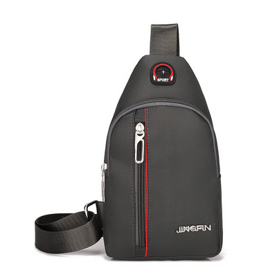 Kis férfi szövettáska hosszú füllel és cipzárral