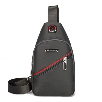 Kis férfi szövettáska hosszú füllel és cipzárral