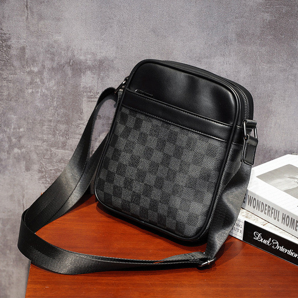 Ανδρική τσάντα ώμου καρό - νέο μοντέλο