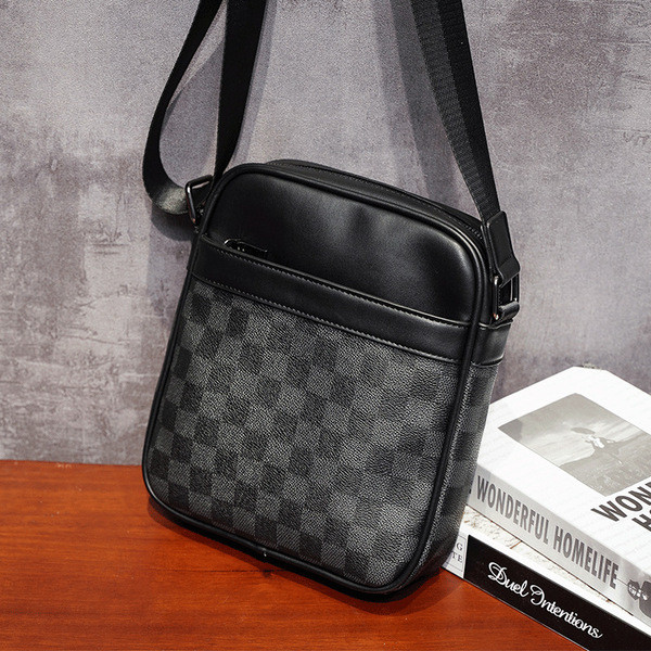 Ανδρική τσάντα ώμου καρό - νέο μοντέλο