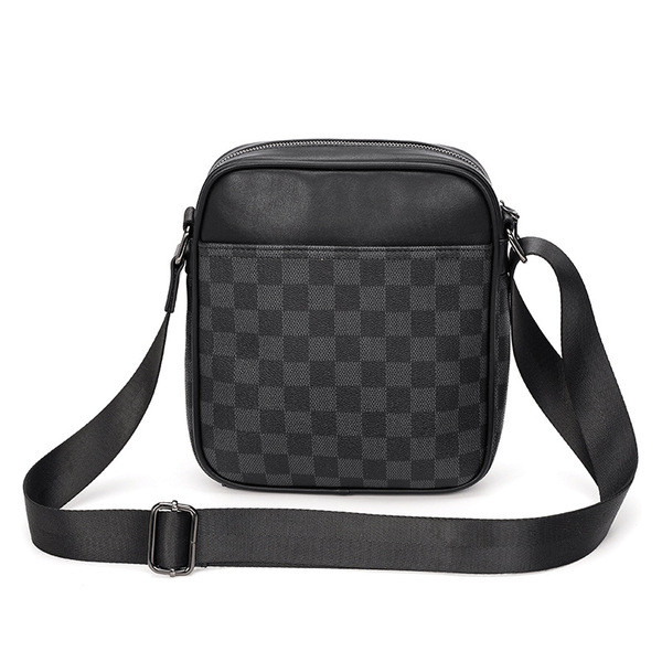 Ανδρική τσάντα ώμου καρό - νέο μοντέλο