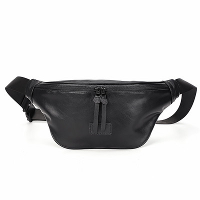 Uus mudel nahast meestekott musta värvi