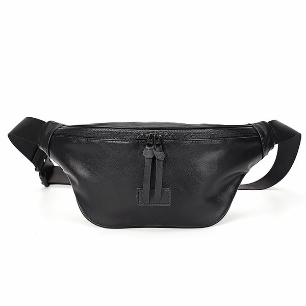 Uus mudel nahast meestekott musta värvi