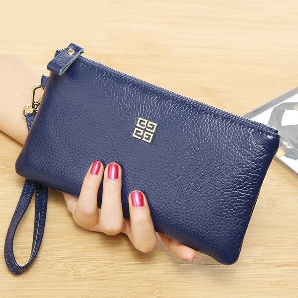 Uus mudel nahast naiste rahakott lukuga - mitut värvi