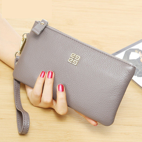 Uus mudel nahast naiste rahakott lukuga - mitut värvi