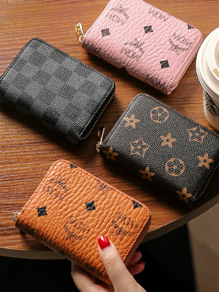 Γυναικείο casual τετράγωνο πορτοφόλι από οικολογικό δέρμα με  φερμουάρ