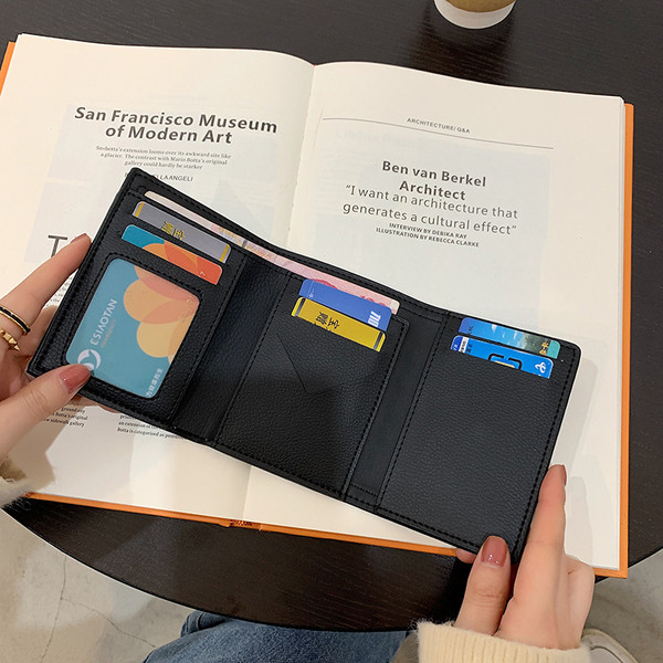 Naiste igapäevane metallist kinnitusega ruuduline rahakott