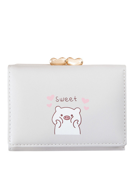 Kis pénztárca színes applikációval