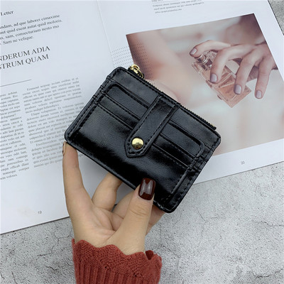 Uue mudeli nahast naiste rahakott taskuga kaartide ja müntide jaoks