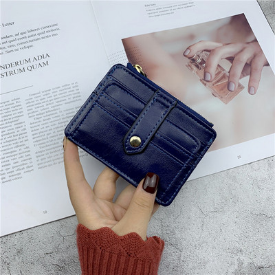 Uue mudeli nahast naiste rahakott taskuga kaartide ja müntide jaoks