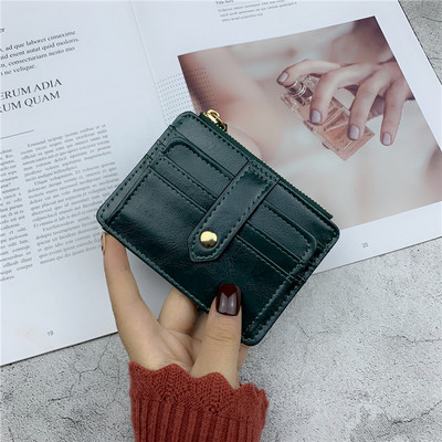 Uue mudeli nahast naiste rahakott taskuga kaartide ja müntide jaoks