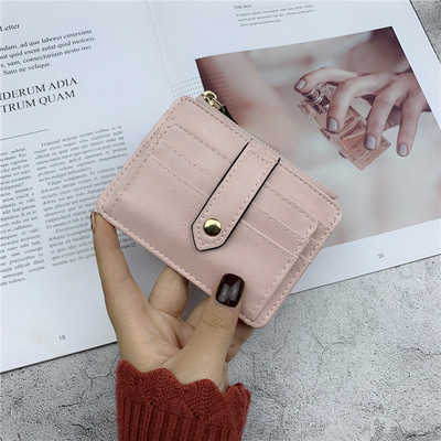 Uue mudeli nahast naiste rahakott taskuga kaartide ja müntide jaoks