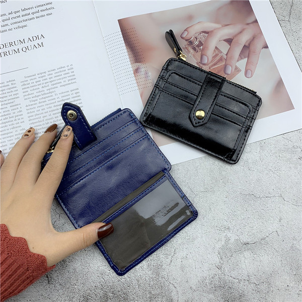 Uue mudeli nahast naiste rahakott taskuga kaartide ja müntide jaoks