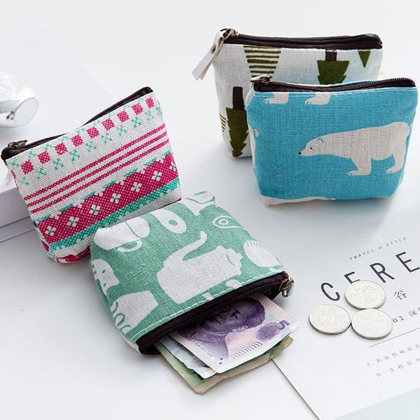 Μικρό υφασμάτινο πορτοφόλι για κέρματα