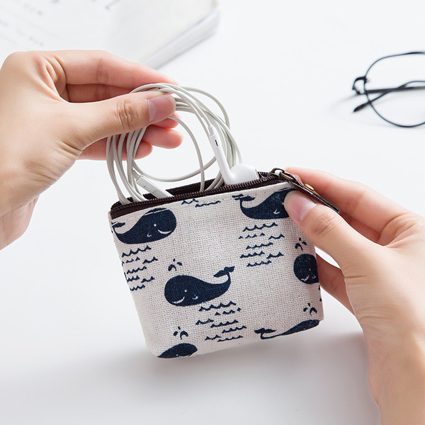Μικρό υφασμάτινο πορτοφόλι για κέρματα