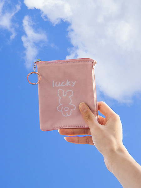 Naiste väike rahakott luku ja aplikatsiooniga