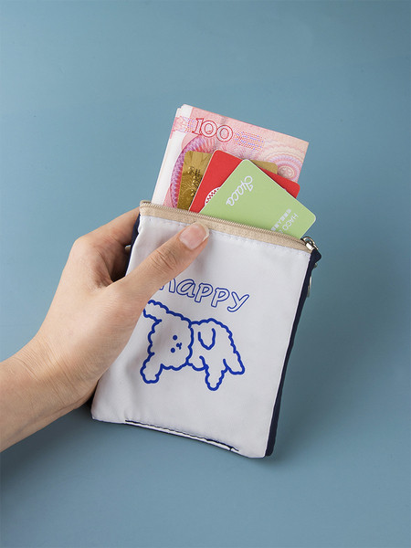 Naiste väike rahakott luku ja aplikatsiooniga