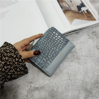 Új modell női bőr pénztárca cipzárral és felirattal