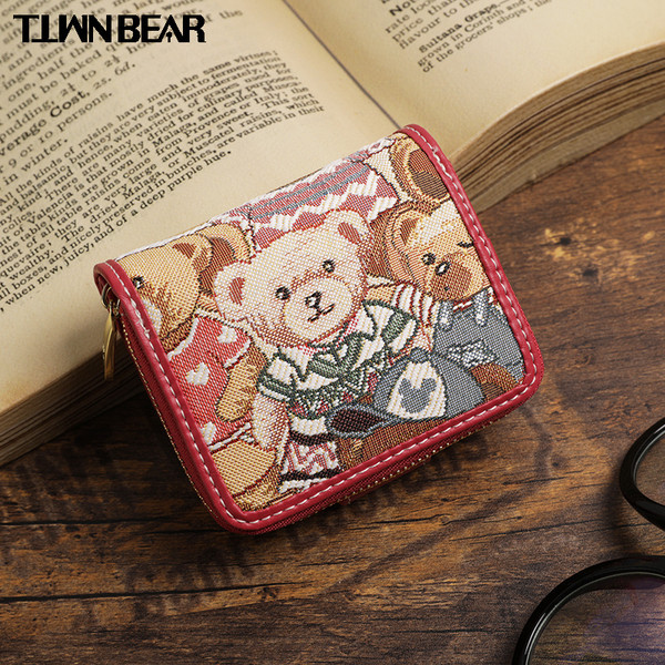 Naiste rahakott värvirakendusega neljas värvitoonis