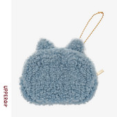 Napi bolyhos női pénztárca 3D elemmel