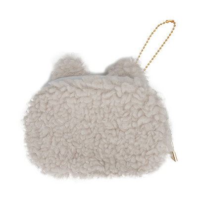 Napi bolyhos női pénztárca 3D elemmel