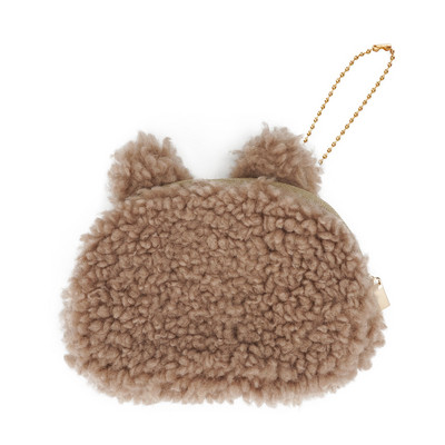 Napi bolyhos női pénztárca 3D elemmel