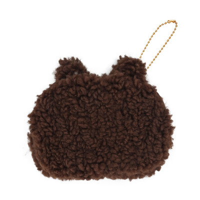 Napi bolyhos női pénztárca 3D elemmel