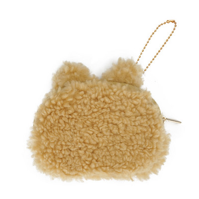 Napi bolyhos női pénztárca 3D elemmel