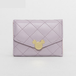 Modern női pénztárca fém rögzítéssel több színben