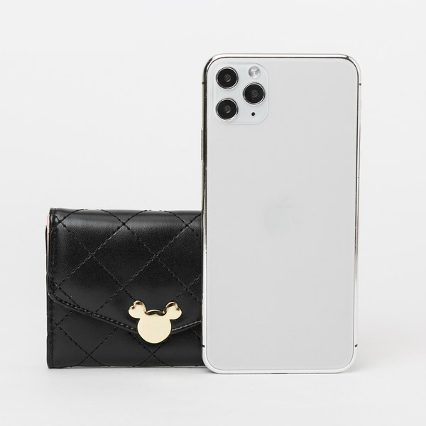 Modern női pénztárca fém rögzítéssel több színben