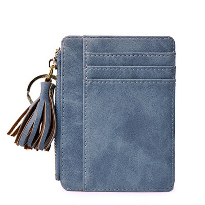 Női pénztárca cipzárral és zsebbel ökobőr hitelkártyáknak