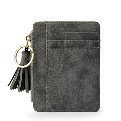 Női pénztárca cipzárral és zsebbel ökobőr hitelkártyáknak