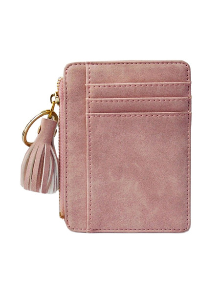 Női pénztárca cipzárral és zsebbel ökobőr hitelkártyáknak