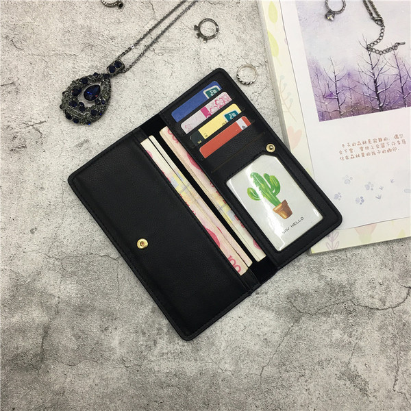 Sima női bőr pénztárca több színben