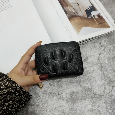 Neljas värvitoonis ökonahast lukuga naiste rahakott