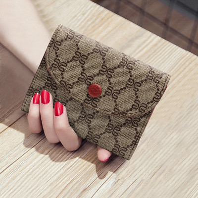 Modern kisméretű női pénztárca textilből és öko bőrből