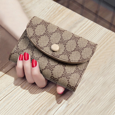 Modern kisméretű női pénztárca textilből és öko bőrből