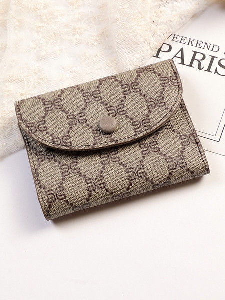 Modern kisméretű női pénztárca textilből és öko bőrből