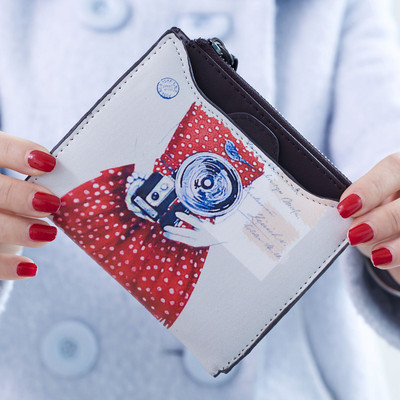 Väike nahast rahakott tikandi ja metallist kaunistusega - mitu mudelit