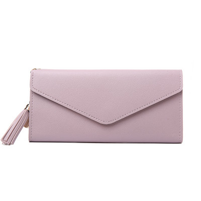 Νέο γυναικείο πορτοφόλι με φούντα από οικολογικό δέρμα