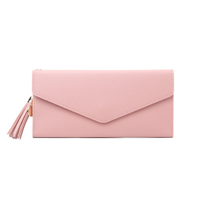 Νέο γυναικείο πορτοφόλι με φούντα από οικολογικό δέρμα