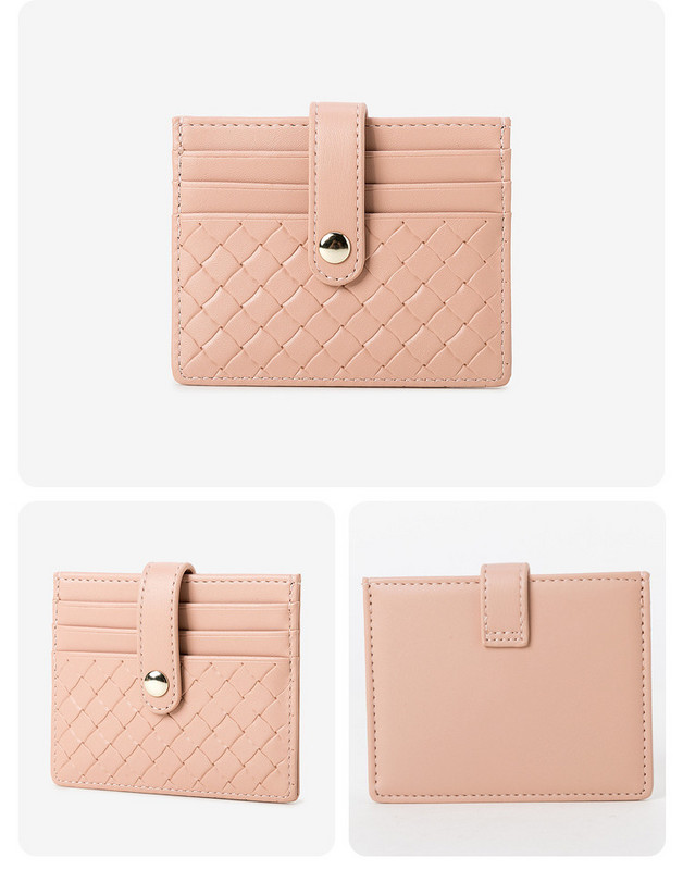 Μοντέρνο γυναικείο πορτοφόλι από οικολογικό δέρμα για πιστωτικές κάρτες