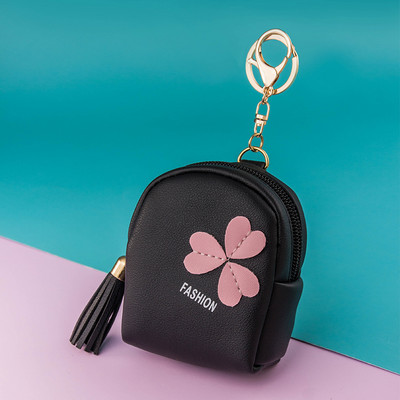 Γυναικείο έκο δερμάτινο πορτοφόλι με τρισδιάστατο στοιχείο και επιγραφή