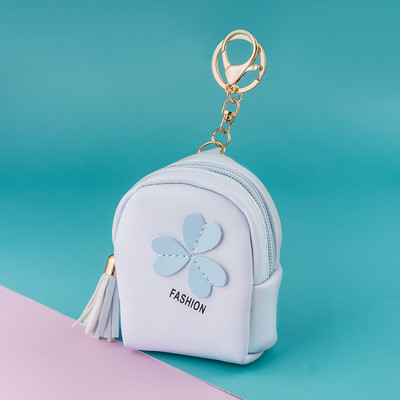 Γυναικείο έκο δερμάτινο πορτοφόλι με τρισδιάστατο στοιχείο και επιγραφή