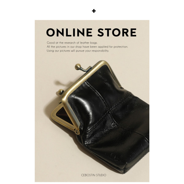 Kis retro stílusú bőr pénztárca