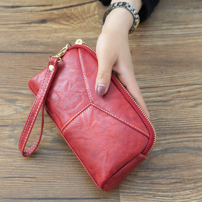 Έκο δερμάτινο πορτοφόλι νέο μοντέλο με φερμουάρ