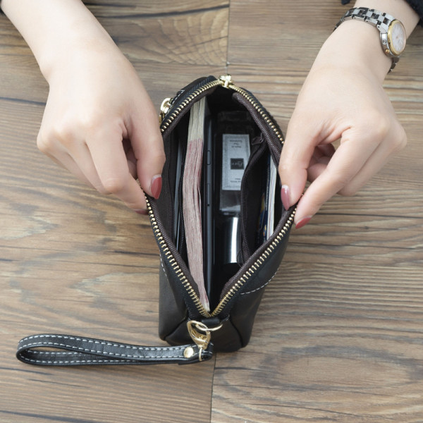 Έκο δερμάτινο πορτοφόλι νέο μοντέλο με φερμουάρ