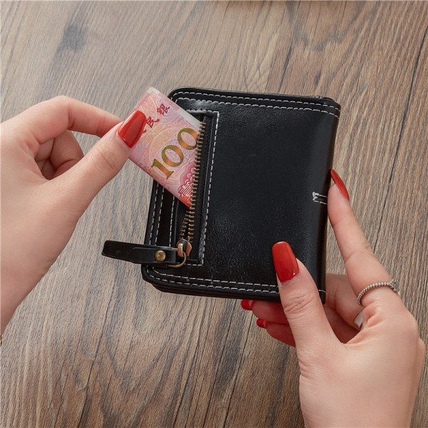 Modern öko bőr pénztárca - retro stílusú