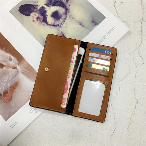 Női bőr pénztárca sima modell több színben