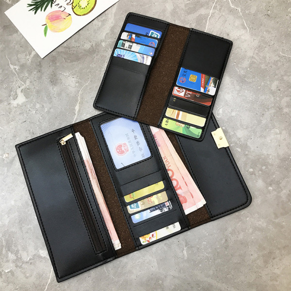 Naiste nahast rahakott metallist kaunistusega viies värvitoonis